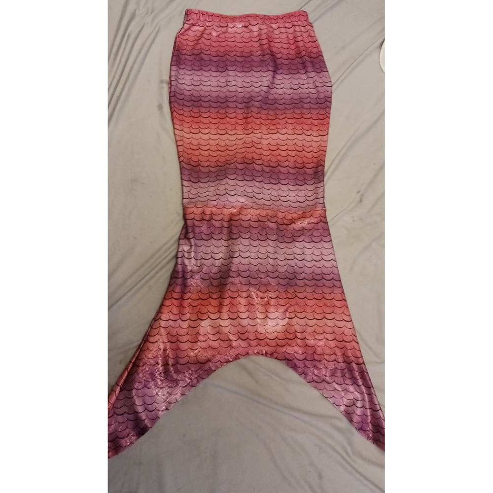 Justice Girls Shiny Mermaid Tail Swimwear Bottom, XS 4/5